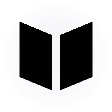kitap simgesi beyaz zemin üzerine