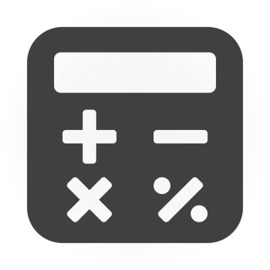 Hesap makinesi simge. Vektör konsept illüstrasyon tasarımı için.