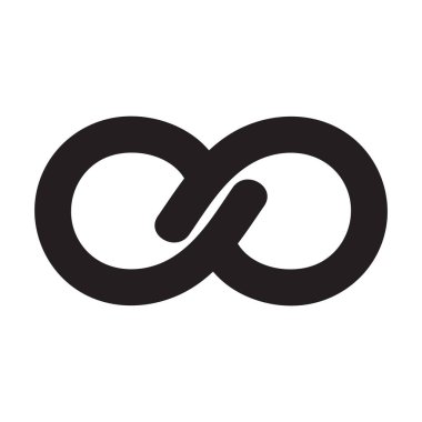Sonsuzluk vektör logo tasarım şablonu