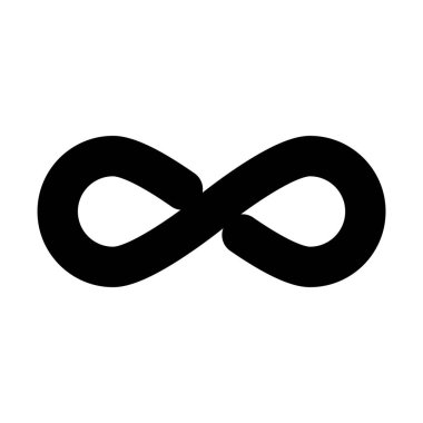 Sonsuzluk vektör logo tasarım şablonu