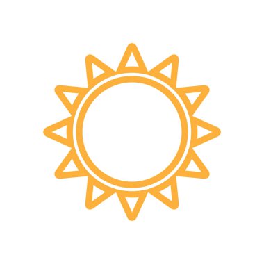 Güneş Simgesi Vektör illüstrasyonu