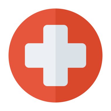 minimalist vektör illüstrasyonu, artı simge