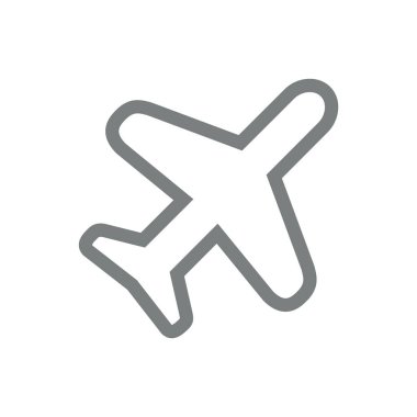 Bir düzlemin vektör illüstrasyon simgesi