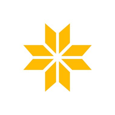 Beyaz arka planda yalıtılmış yıldız vektör simgesi