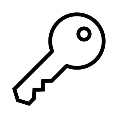 Kapı anahtarı vektör simgesi