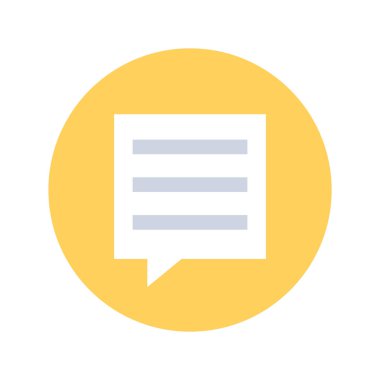 Sohbet simgesi vektör illüstrasyonu