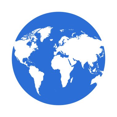 Haritanın vektör illüstrasyon simgesi