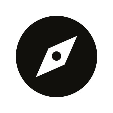 pusula, vektör düz simge tasarımı