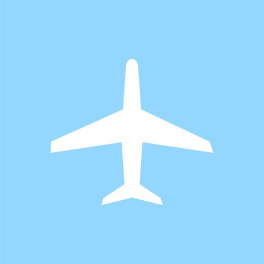 Bir düzlemin vektör illüstrasyon simgesi