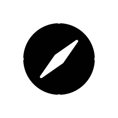 pusula, vektör düz simge tasarımı