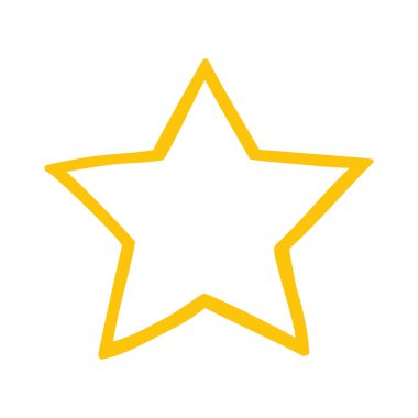 yıldız simgesi vektör illüstrasyonu