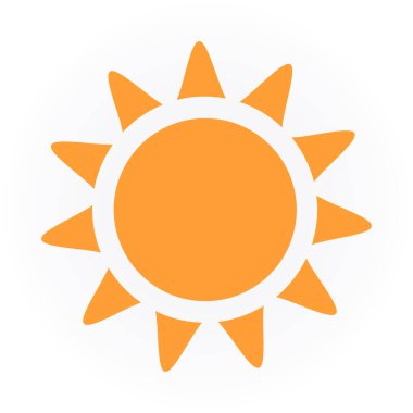 Güneş Simgesi Vektör illüstrasyonu