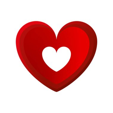 Arka planda kalp ikonu var. Aşk logosu kalp çizimi.