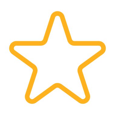 Yıldız simgesi. Web için yıldız vektör simgelerinin basit çizimi