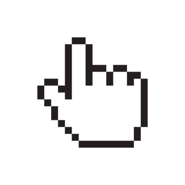 Web işaretçisinin vektör illüstrasyon simgesi