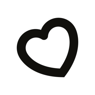 Arka planda kalp ikonu var. Aşk logosu kalp çizimi.