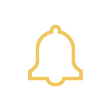 Çan simgesi vektör illüstrasyonu