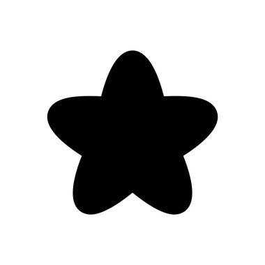 Bir yıldızın vektör illüstrasyon simgesi