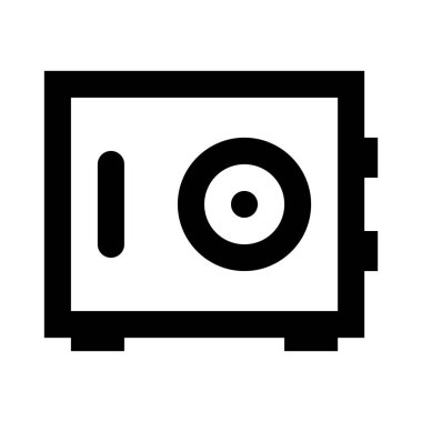 Güvendesin. Web simgesi basit illüstrasyon