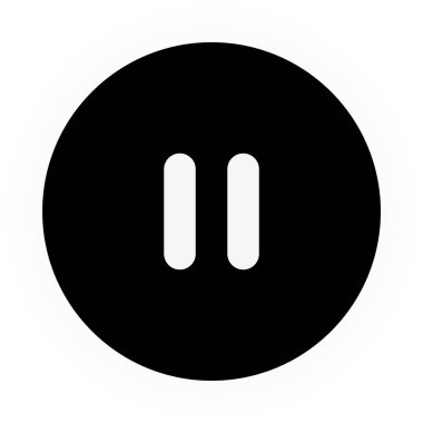 duraklat simgesi, vektör illüstrasyonu