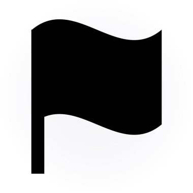 minimalist vektör illüstrasyonu, bayrak simgesi