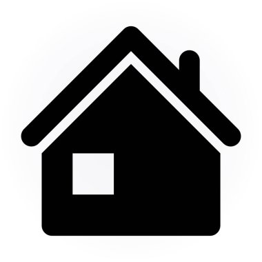 Ev. Web simgesi basit illüstrasyon