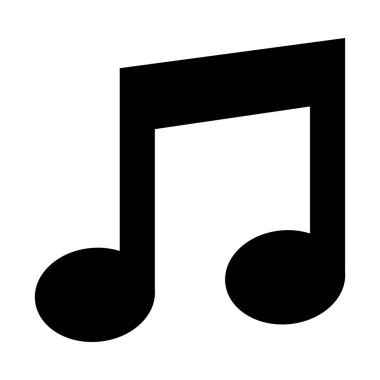 müzik notası ikon vektör illüstrasyonu
