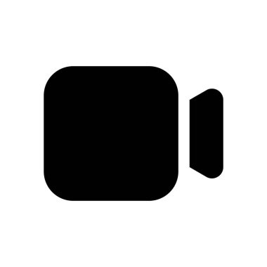 Kamera simgesi beyaz arkaplanda izole edildi