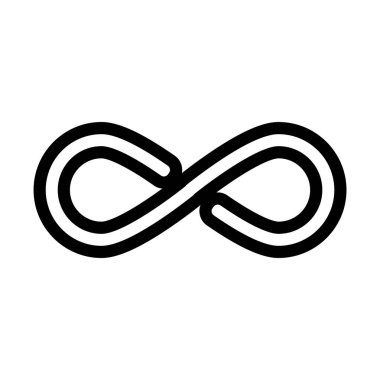 Sonsuzluk vektör logo tasarım şablonu