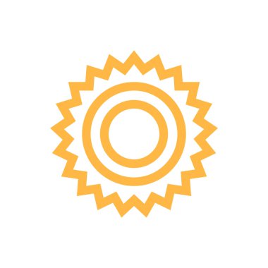 Güneş Simgesi Vektör illüstrasyonu