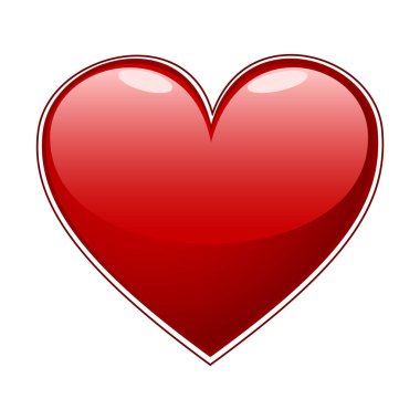 Arka planda kalp ikonu var. Aşk logosu kalp çizimi.