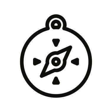 pusula, vektör düz simge tasarımı