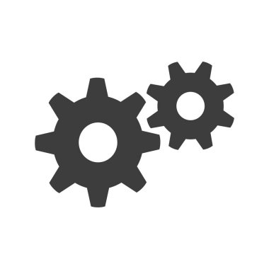 Seo modern simgesinin vektör illüstrasyonu, ayarlar, dişliler