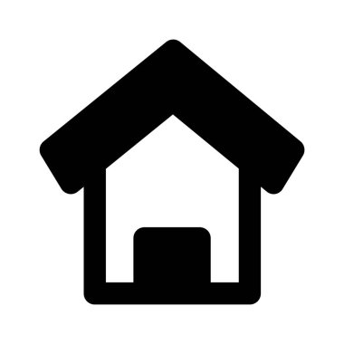 Ev. Web simgesi basit illüstrasyon