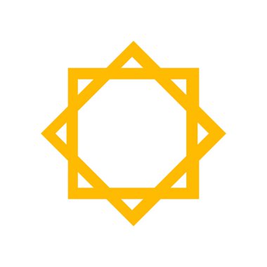 Beyaz arka planda yalıtılmış yıldız vektör simgesi