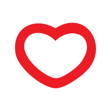 Arka planda kalp ikonu var. Aşk logosu kalp çizimi.