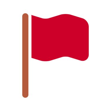 minimalist vektör illüstrasyonu, bayrak simgesi
