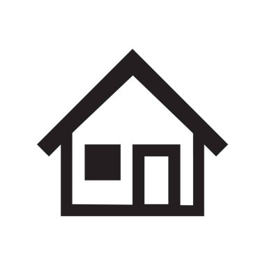 ev simgesi, vektör illüstrasyonu