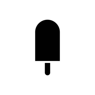 Beyaz arkaplanda izole edilmiş icecream vektör simgesi