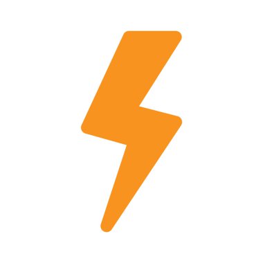 minimalist vektör illüstrasyonu, flash simgesi