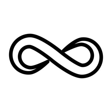 Sonsuzluk vektör logo tasarım şablonu