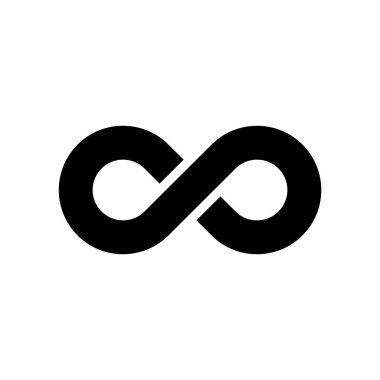 Sonsuzluk vektör logo tasarım şablonu
