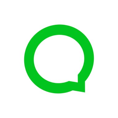 Sohbet simgesi vektör illüstrasyonu