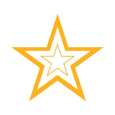 yıldız simgesi vektör illüstrasyonu