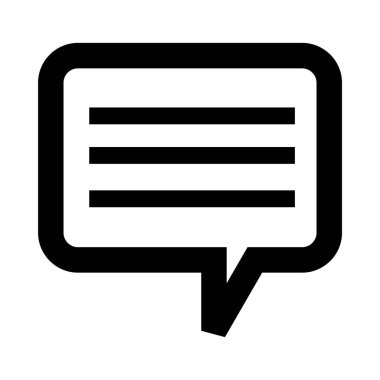 Sohbet mesajı vektör illüstrasyonu