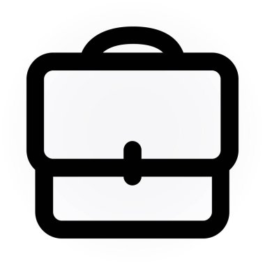 Çanta. Web simgesi basit illüstrasyon