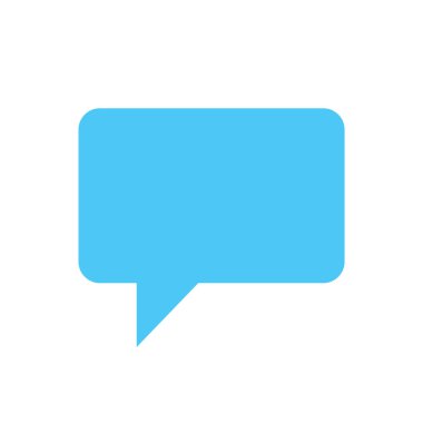 asgari vektör illüstrasyonu, sohbet balonu simgesi