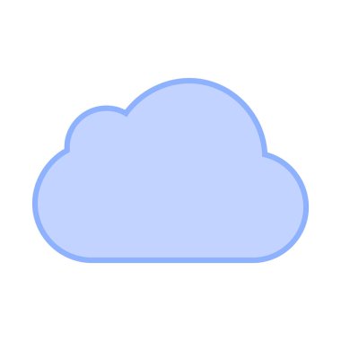 bulut web vektör simgesi