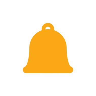 minimalist vektör illüstrasyonu, çan simgesi