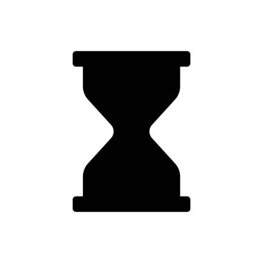 Kum saati ikonu. Web için saat vektör simgelerinin basit illüstrasyonu